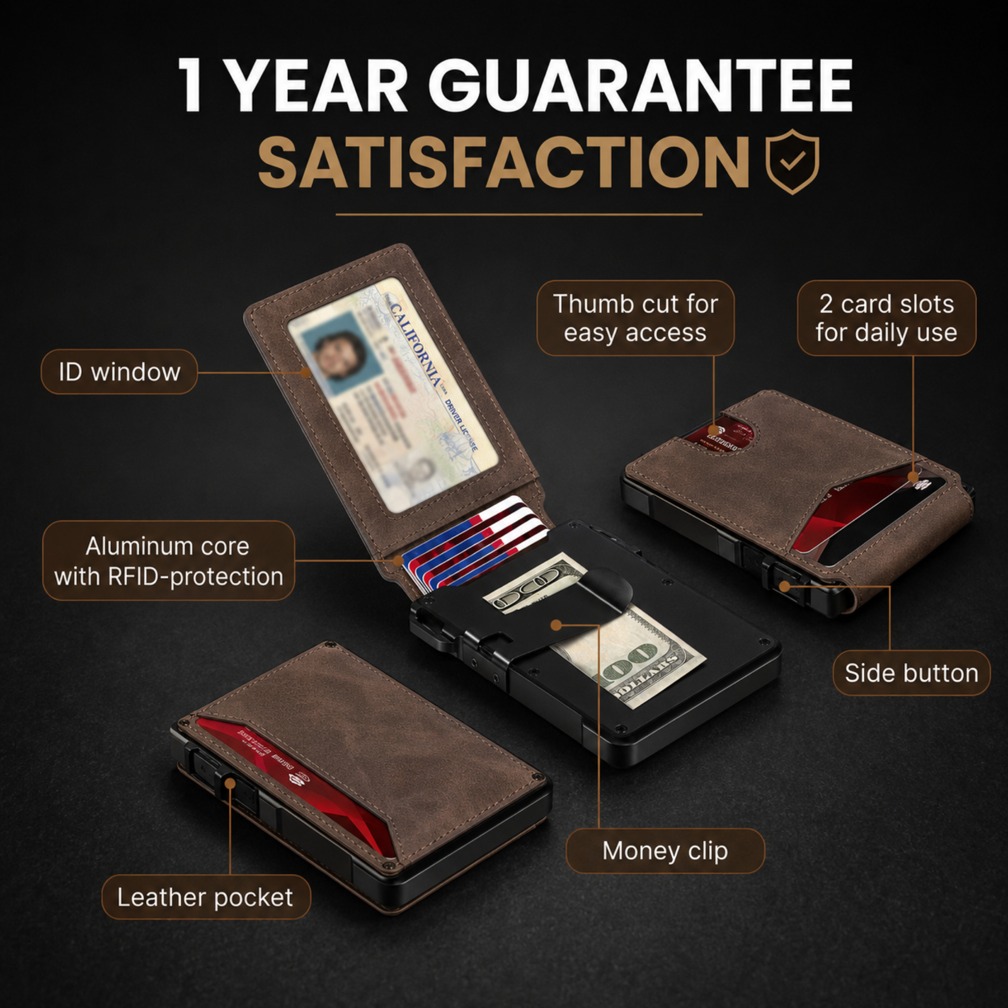 Shopnixly MagVault® Minimalist Wallet - Maximum Capacity. Minimal Footprint.