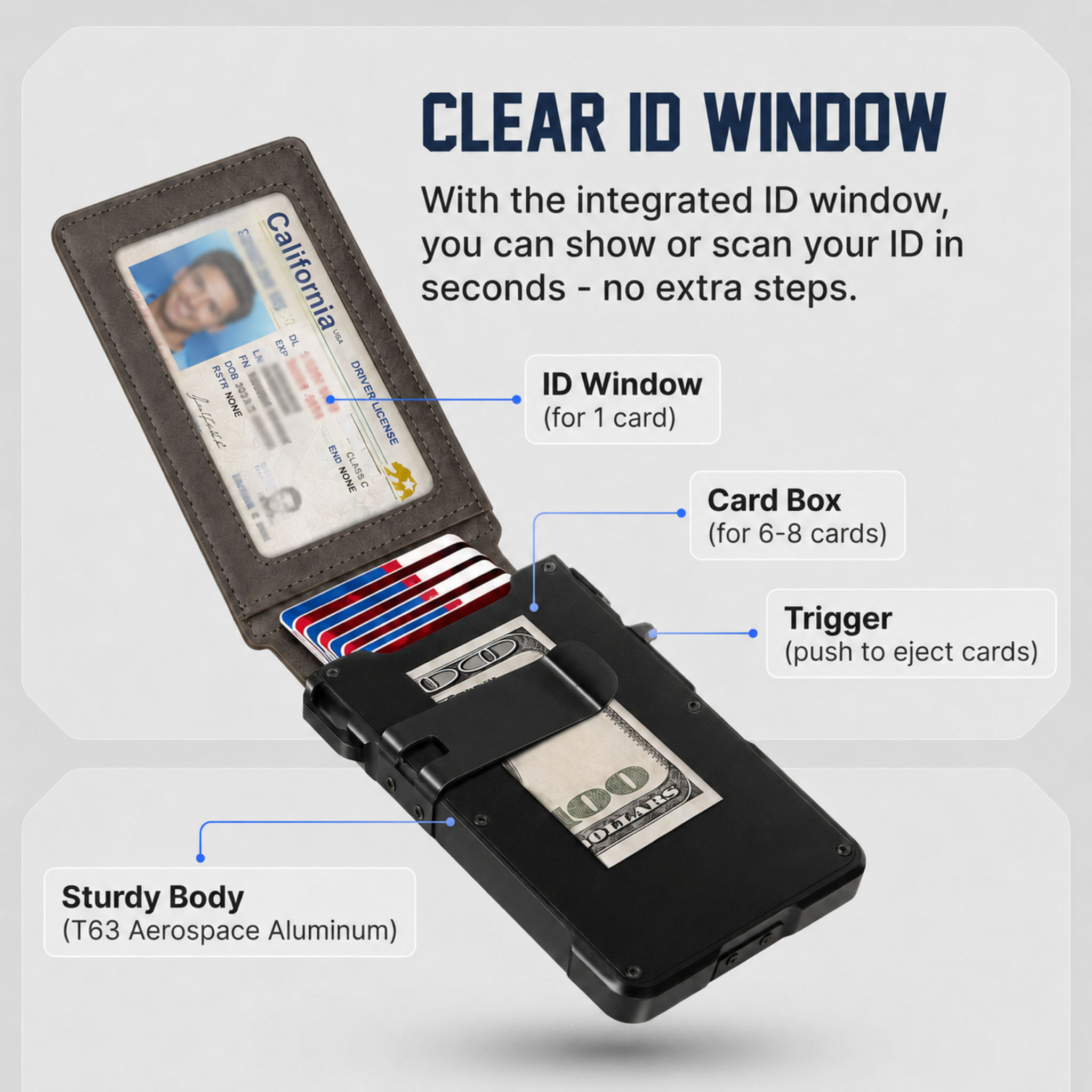 Shopnixly MagVault® Minimalist Wallet - Maximum Capacity. Minimal Footprint.