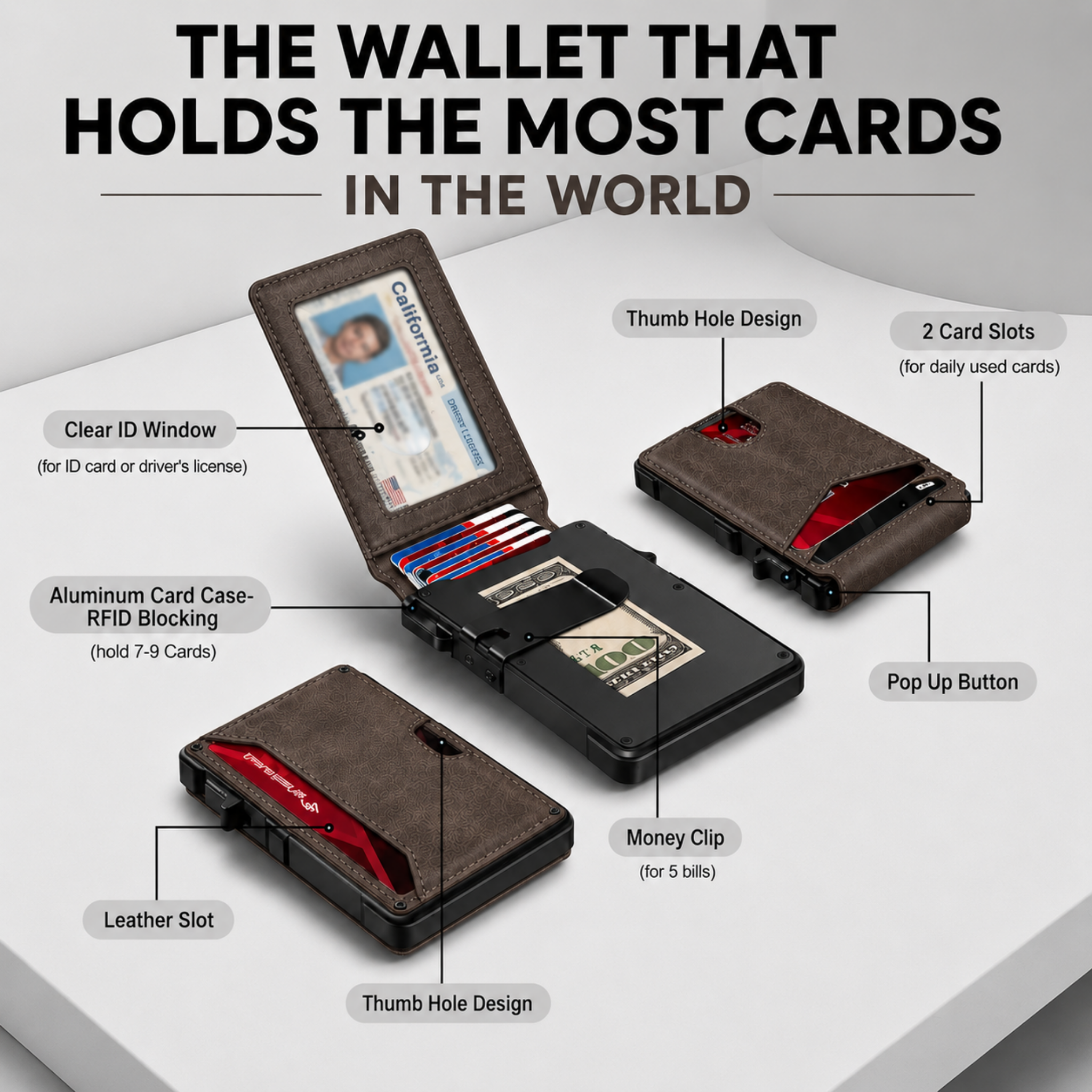 Shopnixly MagVault® Minimalist Wallet - Maximum Capacity. Minimal Footprint.