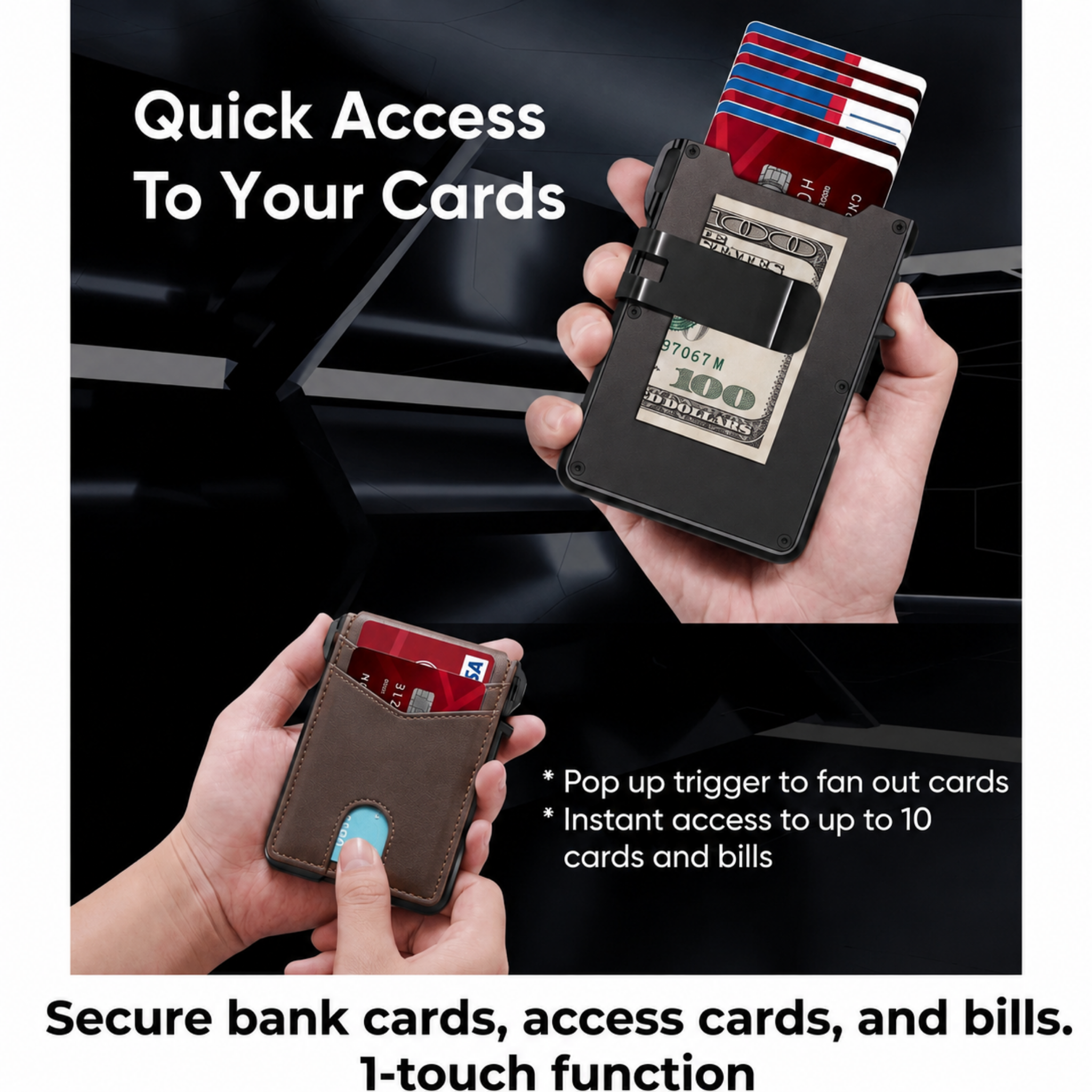 Shopnixly MagVault® Minimalist Wallet - Maximum Capacity. Minimal Footprint.