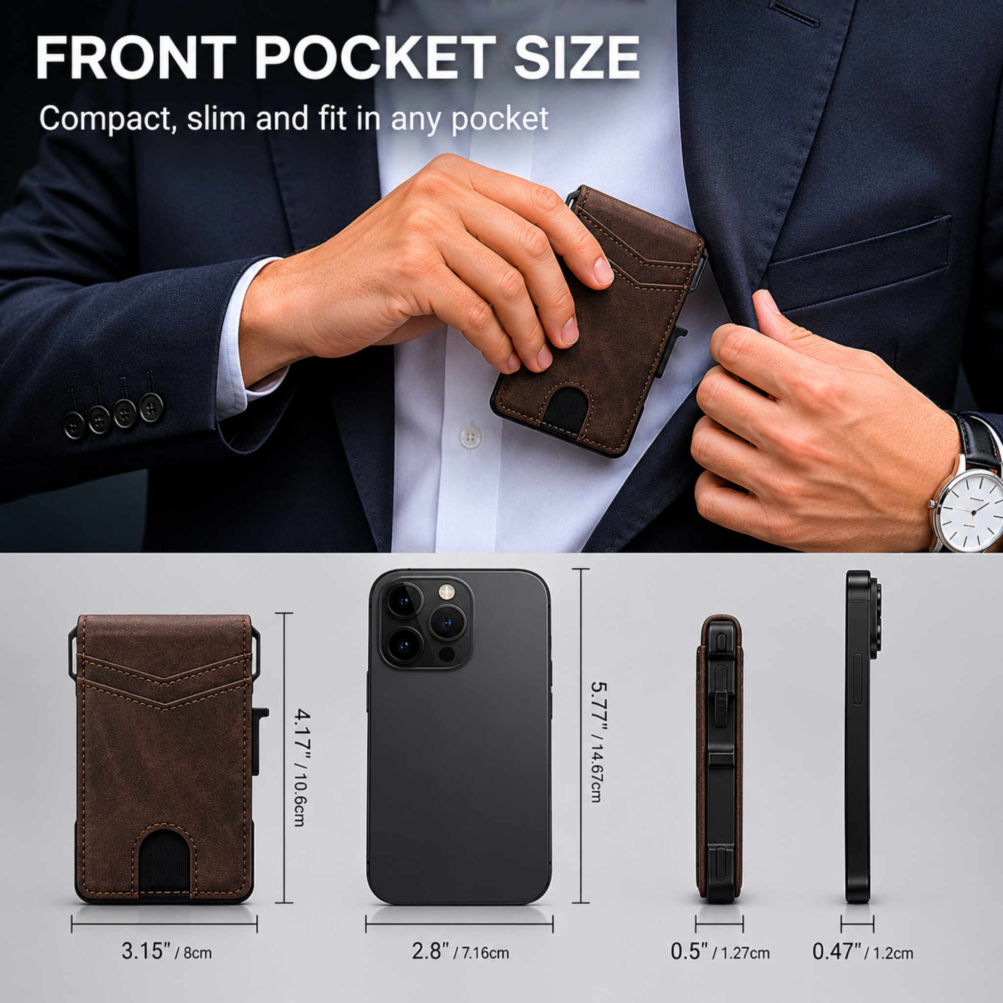 Shopnixly MagVault® Minimalist Wallet - Maximum Capacity. Minimal Footprint.