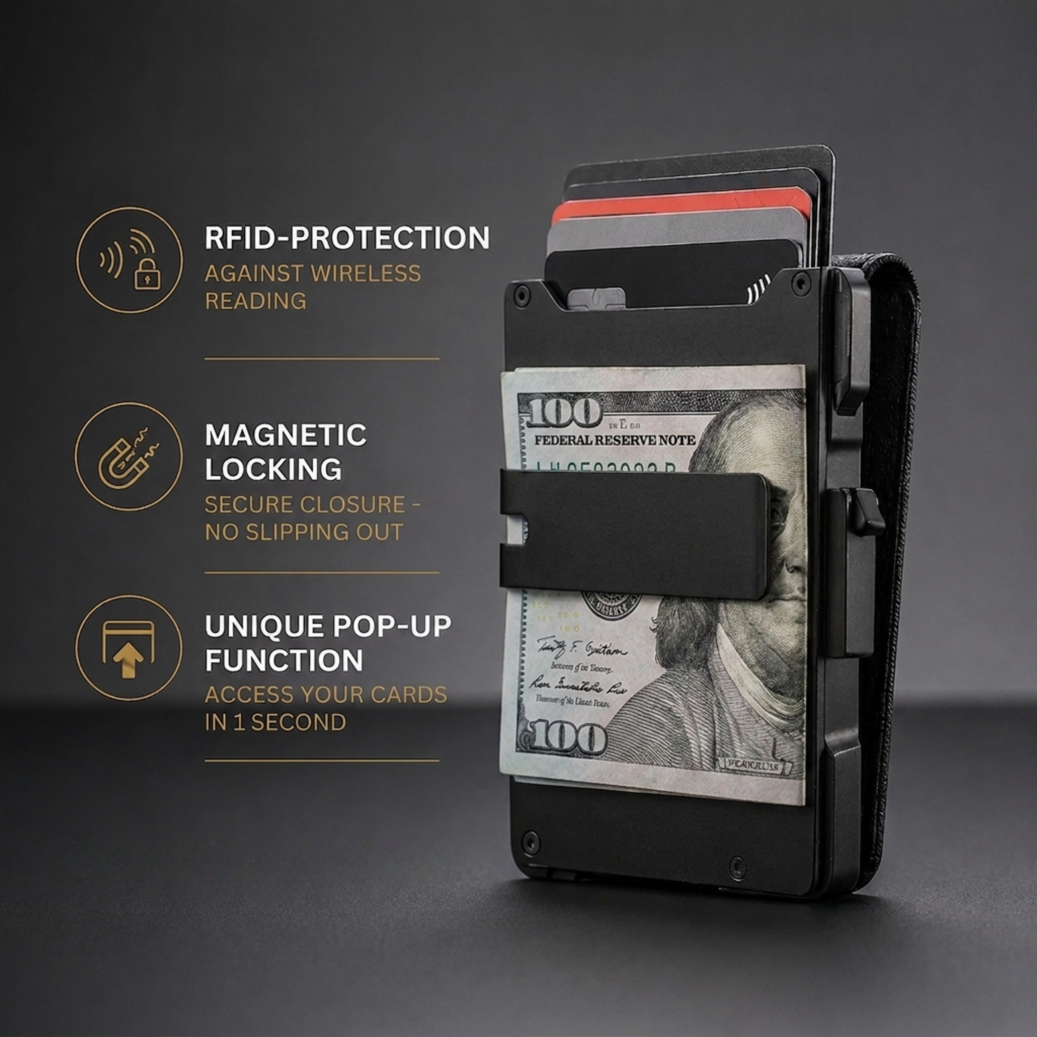 Shopnixly MagVault® Minimalist Wallet - Maximum Capacity. Minimal Footprint.